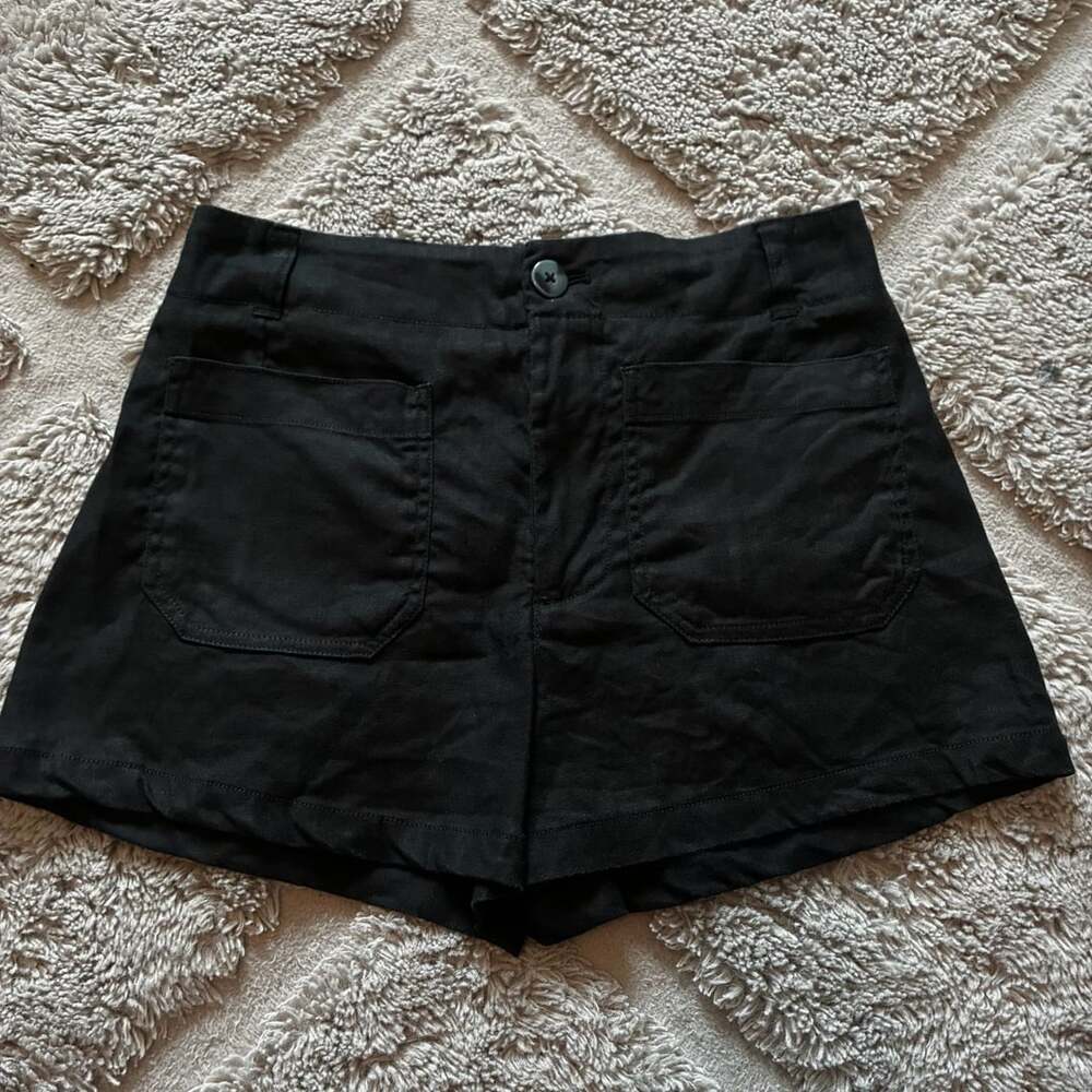 Maeve by Anthropologie The Colette Black Utility Shorts size 27